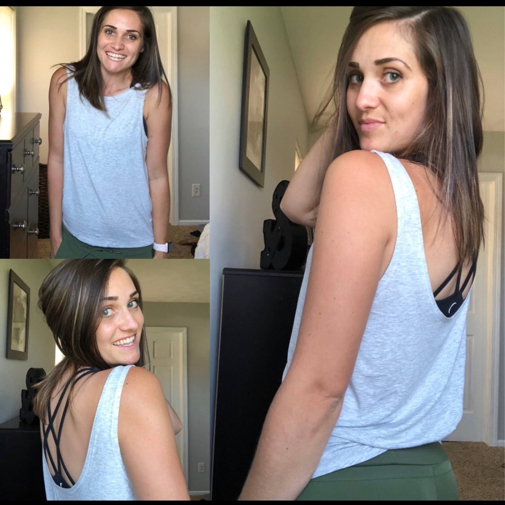 Zyia gray swirl tank